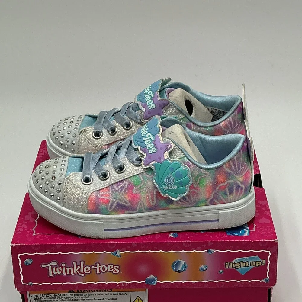 Skechers Twinkle Toes Sparks Underwater Magic Girls US 11.5 Multi Shoes Ebay1323